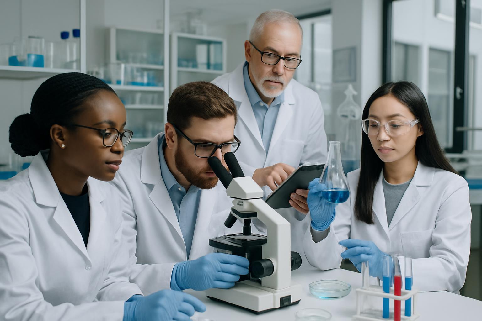 Equipe de laboratório